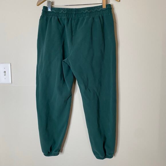 ZYIA ACTIVE Pine Green Relaxation Cinched Ankle Drawstring Sweatpants Size Large - Picture 6 of 8